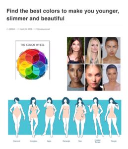 Read more about the article Find the best colors to make you younger, slimmer and beautiful